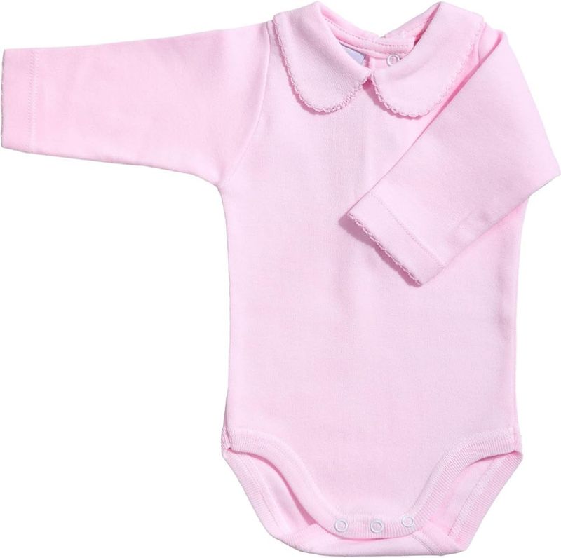 Rosa body med pyntekant - Babidu